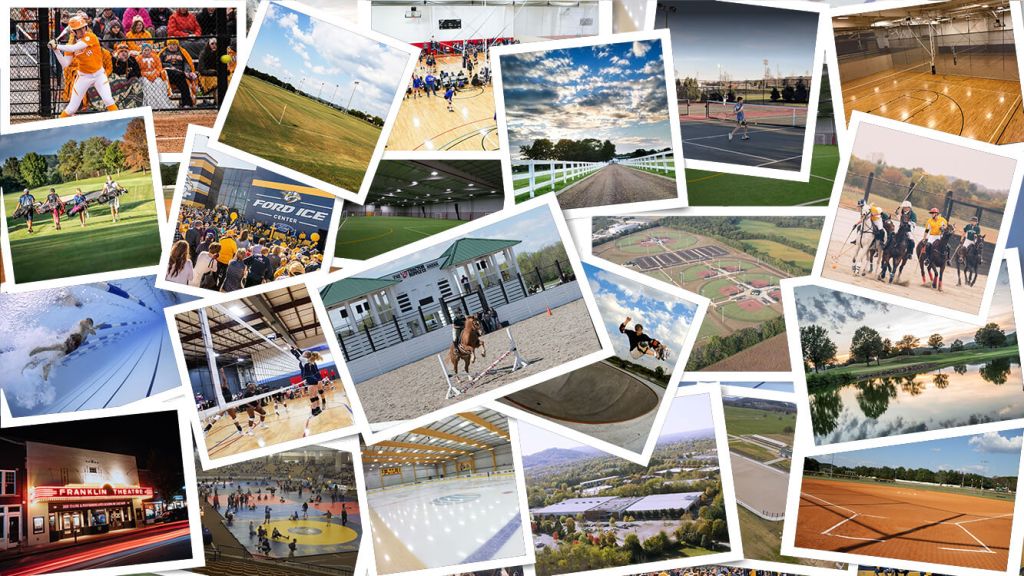 Collage of Franklin's venues
